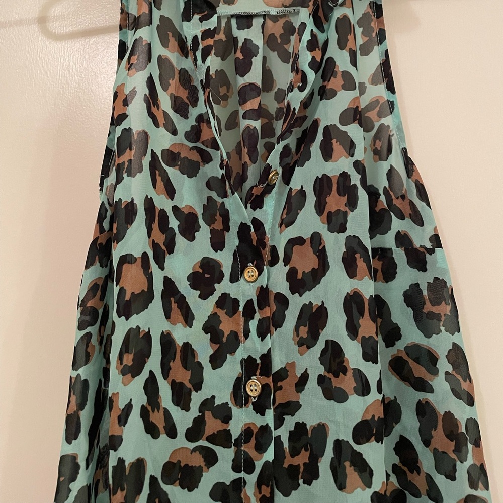 Women’s leopard print blouse